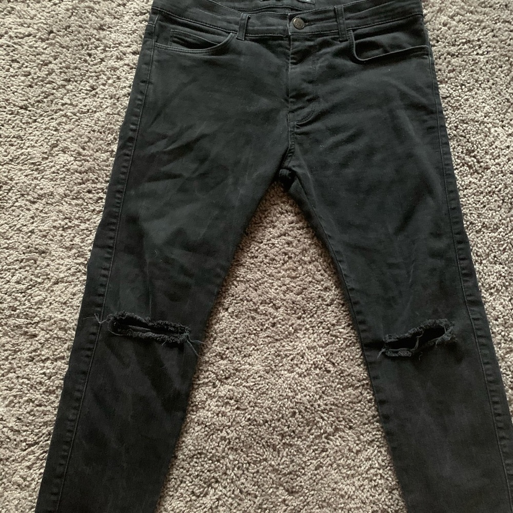 Men’s Zara black slim jeans